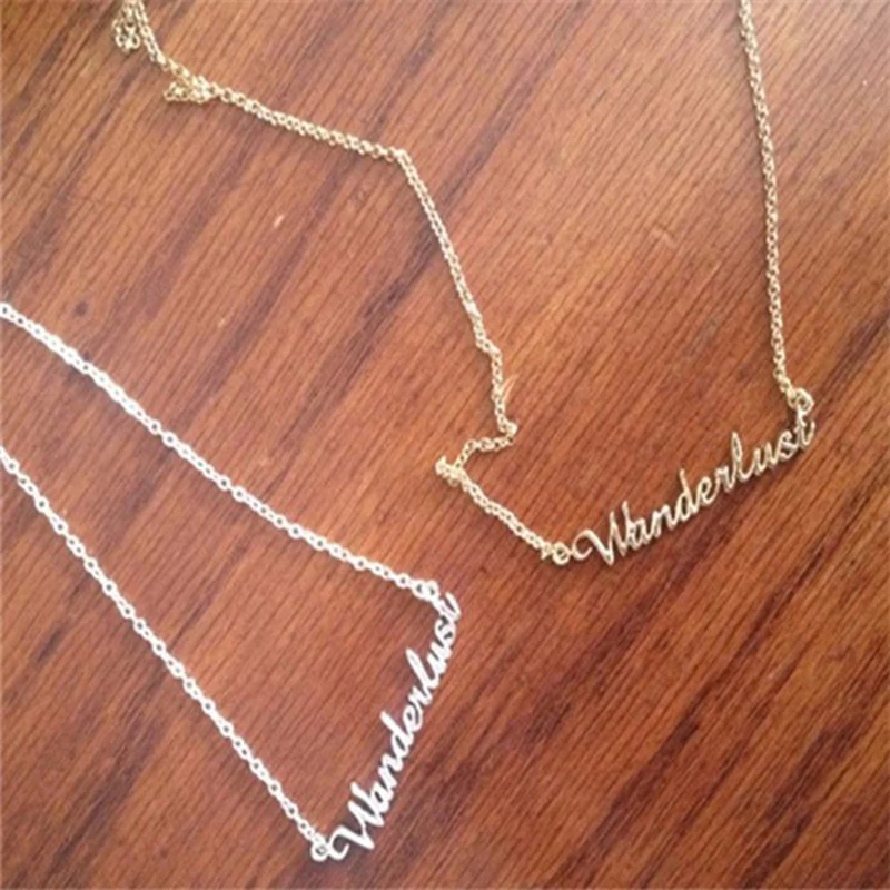 

BGG Customized Fashion Stainless Steel Name Necklace Personalized Letter Gold Choker Necklace Pendant Nameplate Gift