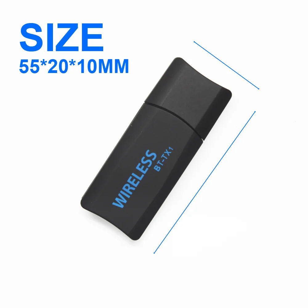 Portable Bluetooth Transmitter Stereo Audio Wireless USB Adapter AUX