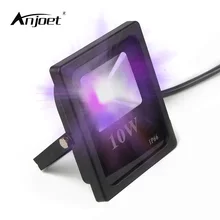 ANJOET 10W Outdoor UV Black Light,395nm Ultra Violet LED Flood Light,Blacklights for DJ Disco Night Clubs,Stage Lighting