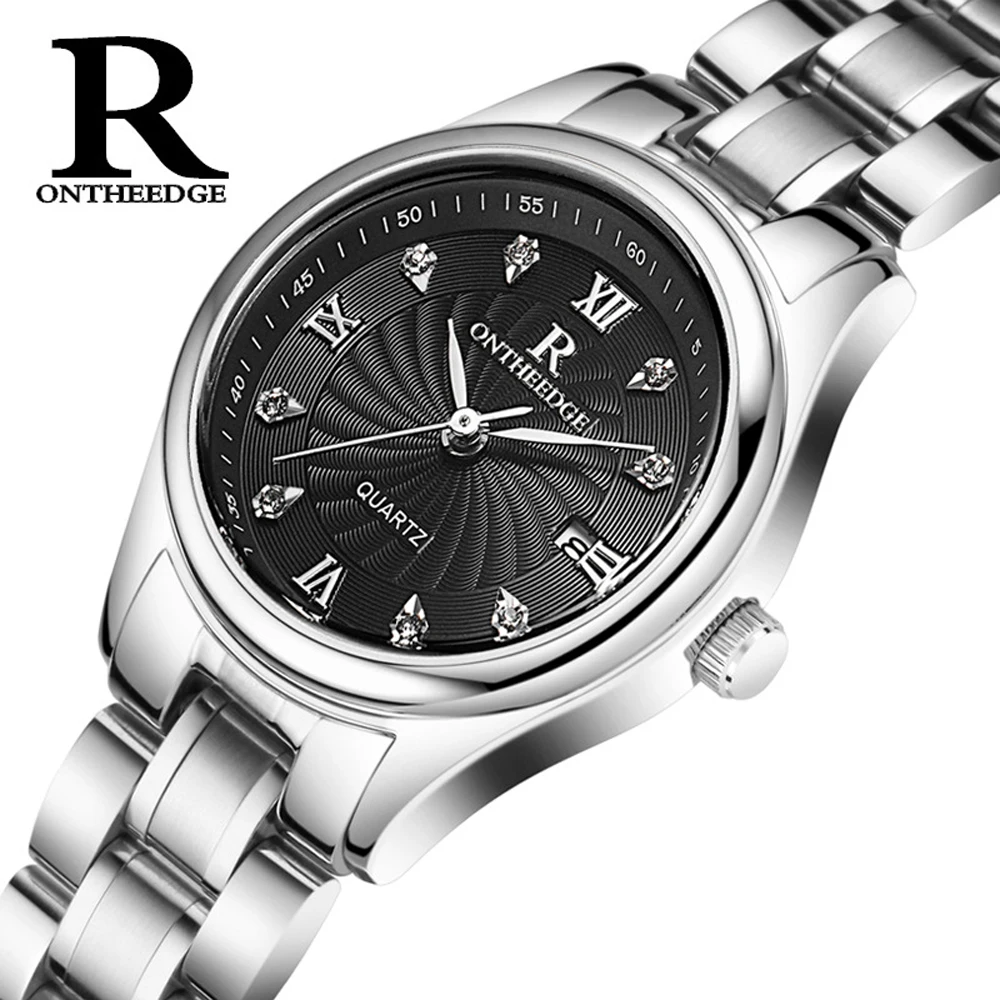 ONTHEEDGE Luxury Ladies Watch Women's Quartz Wrist Analog Waterproof with Date relogio feminino | Наручные часы