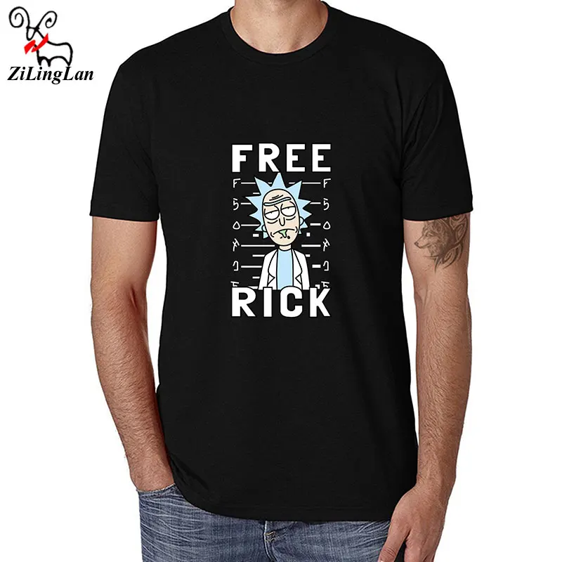 

Zilinglan Anime Rick and Morty Cotton T shirt Funny Short Sleeve Print Gameplayer T-shirt Hip Hop Swag Morty Clothing