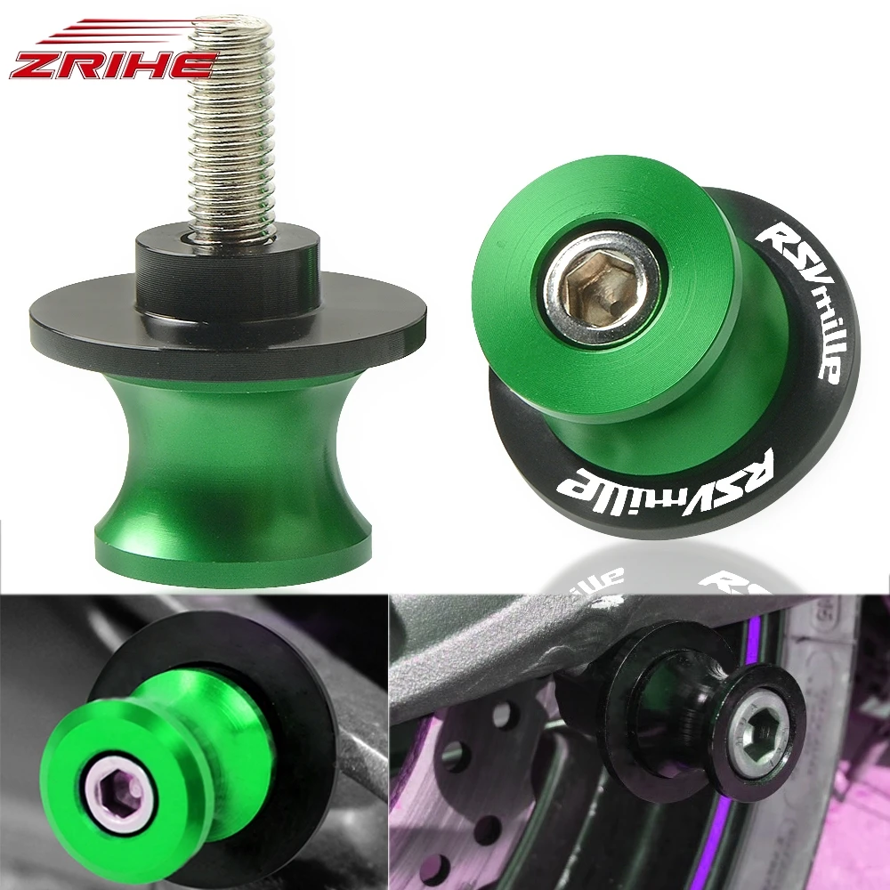

One Pair 6mm Swing Arm Stand Screw Slider Stand Arm Swing Arm Sliders Spools For Aprilia RSV MILLE S/R 1999-2008 2000 2001 2002