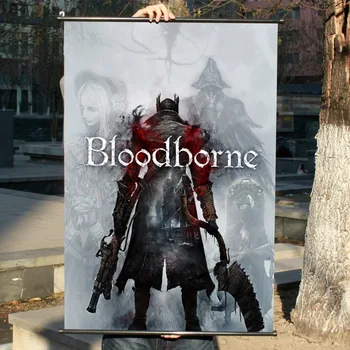 

"Bloodborne"HD Game Scrolls Movie Poster Wall Sticker Banners Hanging Waterproof Cloth Art Bedroom Living Room Decoration
