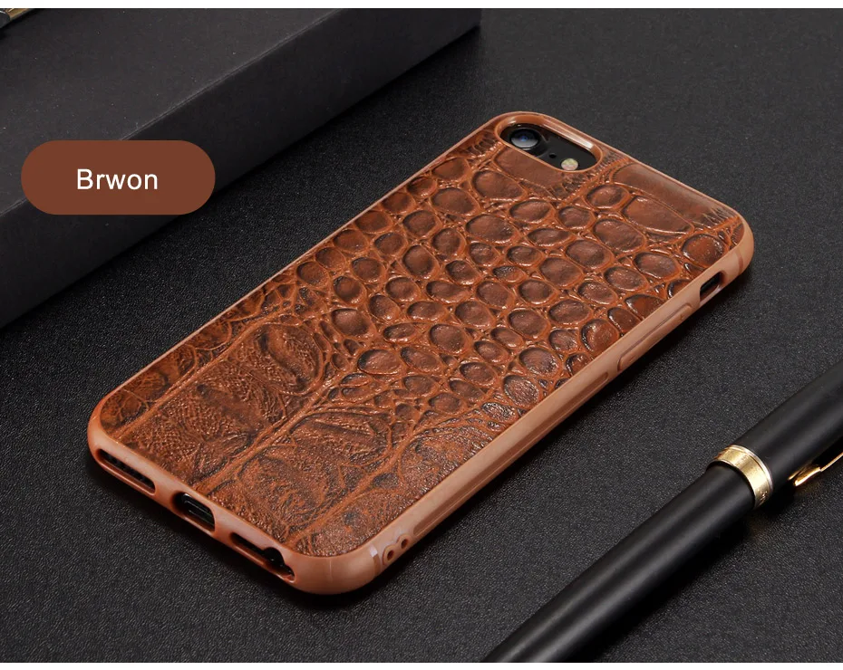 NKOBEE For iPhone8 Case Leather Crocodile 3D Coque For iPhone 8 Plus Case Luxury Silicone TPU Cover For iPhone 8plus Case Slim (7)