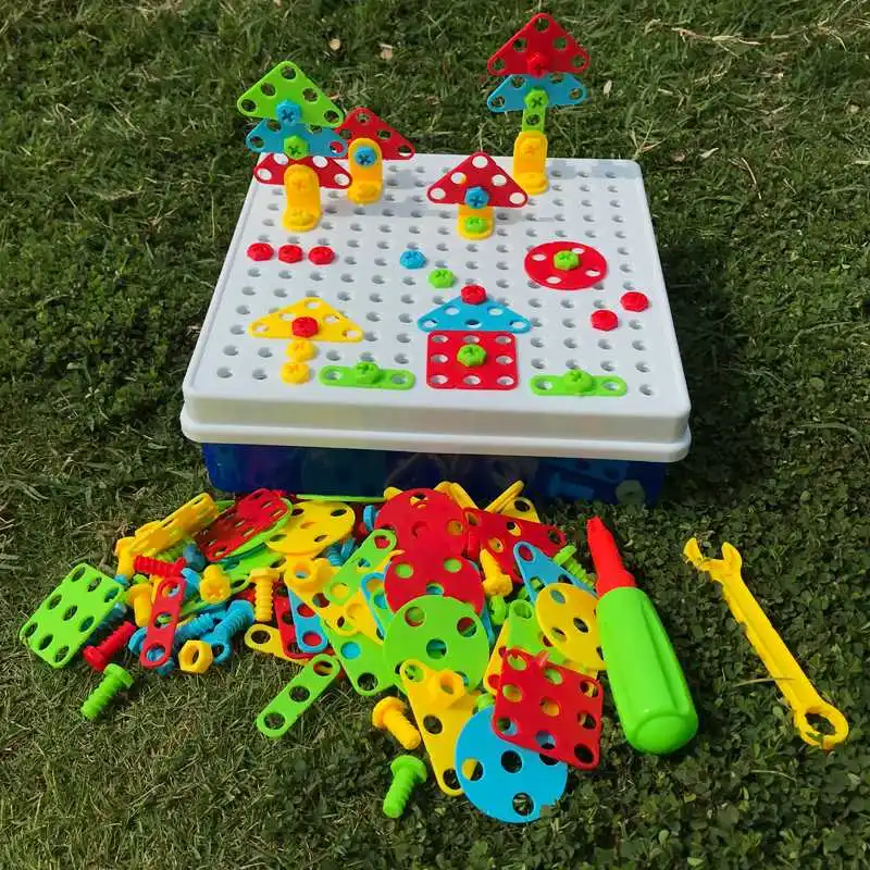 Детские игрушки, головоломка, Обучающие игрушки, DIY винтовые игрушки, набор инструментов для детей, развивающие игрушки для мальчиков