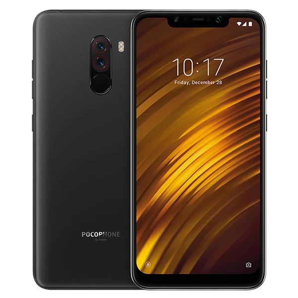 Смартфон LiquidCool POCO F1 с глобальной версией Xiaomi POCOPHONE F1 6GB 128GB Snapdragon 845 6,1" на весь экран 20 Мп с фронтальной камерой - Цвет: Black