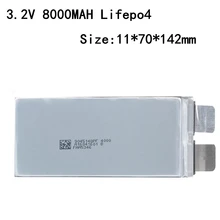 6pcs 새로운 충전식 배터리 3.2v 8000mah lifepo4 8ah 높은 drian 30a 배터리 팩 diy 24v 8ah 배터리에 대 한 리튬 이온 8000mah
