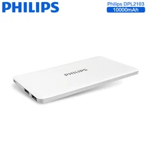 Philips 10000mAh Ultra Thin Powerbank Universal For iPhone 5s 6s Samsung S7 Edge External Battery Charger Backup Dual USB Bank