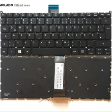 GR немецкая клавиатура для acer V5-122 122 P V5-132 132 P V13 V3-371 E11 E3-112 E3-111 Клавиатура ноутбука с подсветкой GR макет