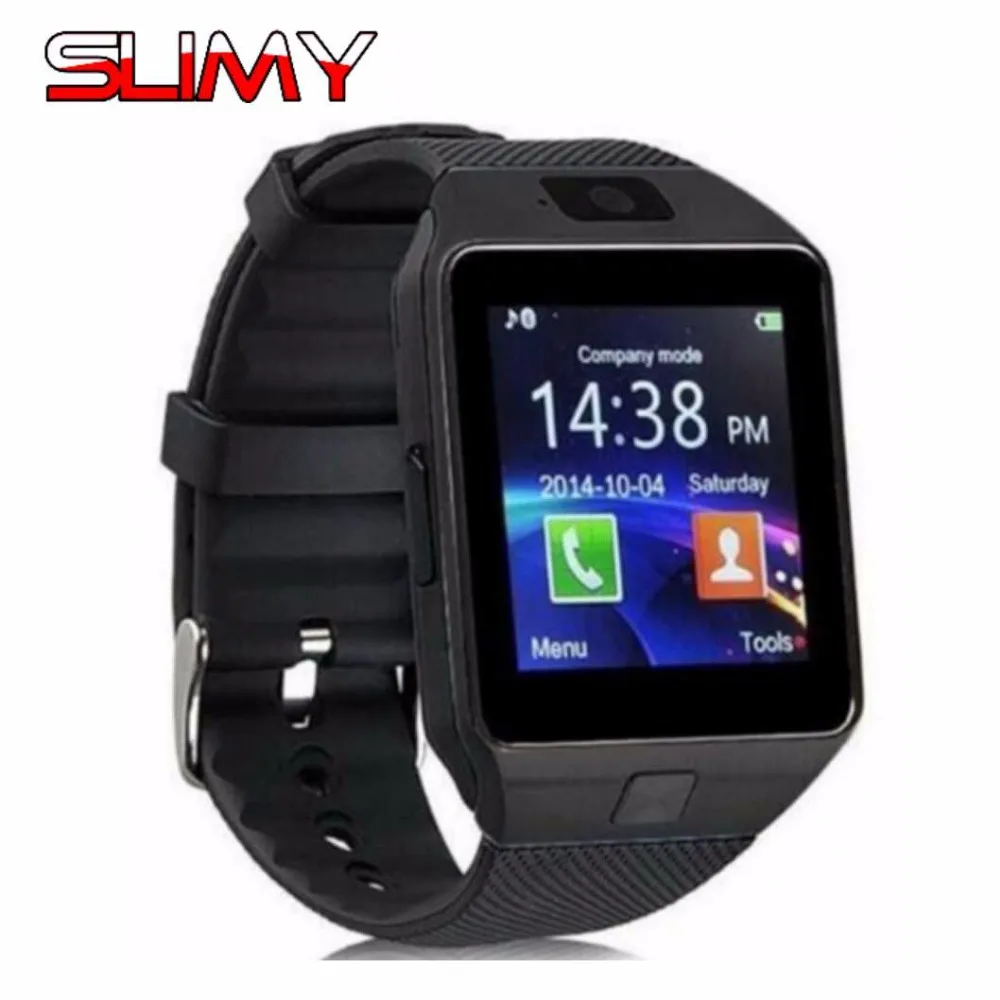 Slimy Смарт часы с Bluetooth DZ09 Синхронизация Часов уведомления о звонках Smartwatch