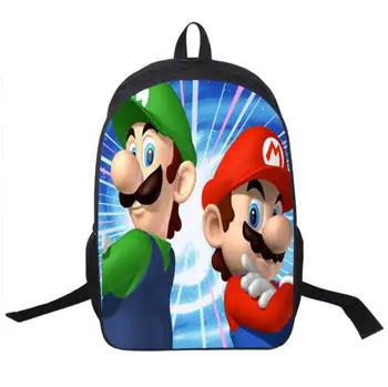 

Hot Sale Children's 3D Cartoon Backpack Cool Super Mario School Backpack for Kids Mario Bros Shoulder Bags for Boys
