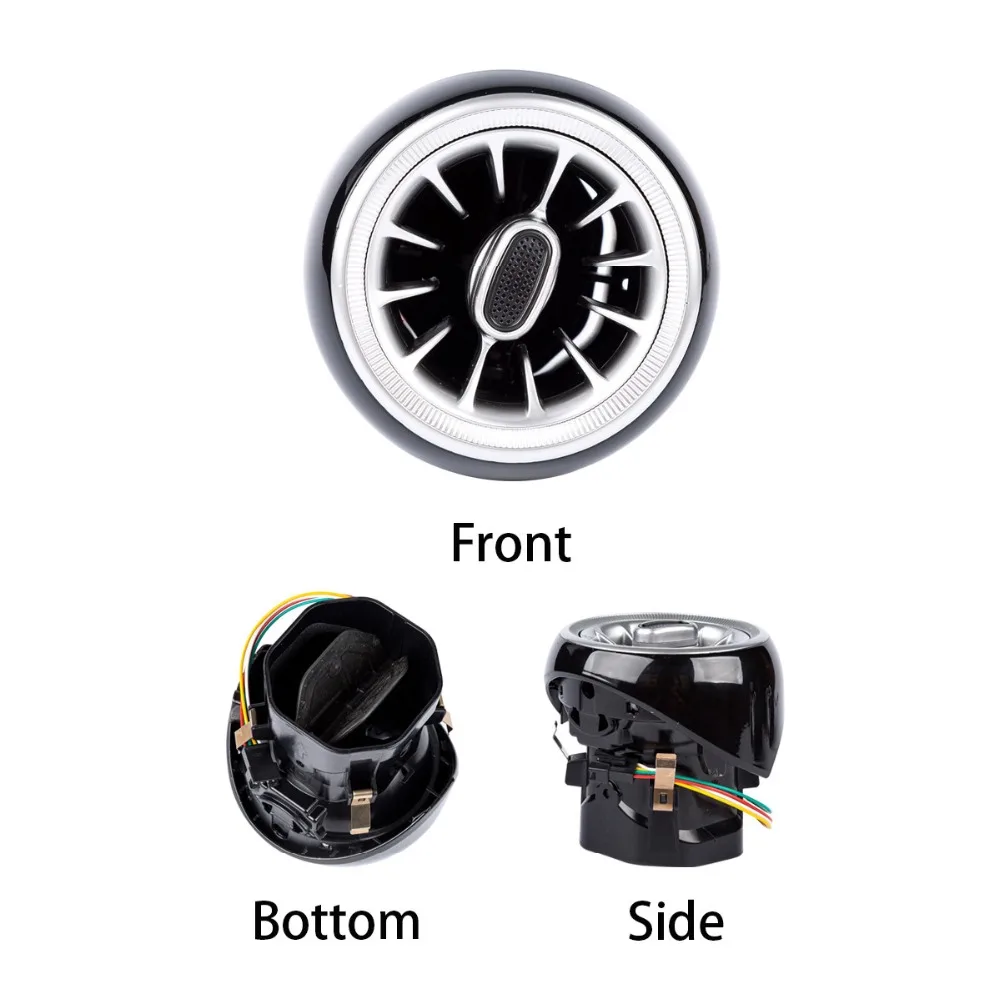 64 цвета Изменение освещающая турбина вращающаяся атмосферная лампа AC приборная панель вентиляционное отверстие для BENZ c-класс GLC e-класс W213 W205 W253