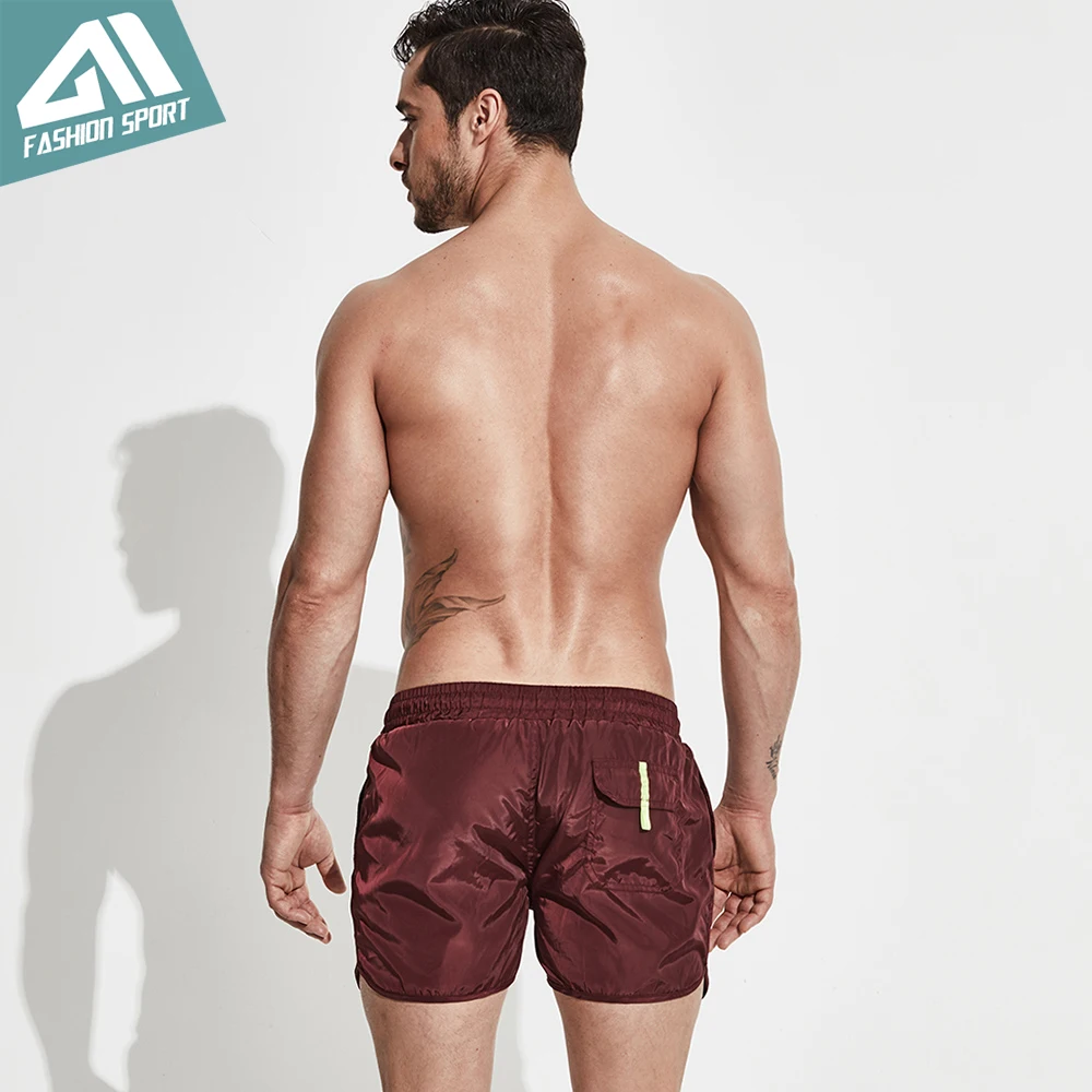 Desmiit Solid Men's Board Shorts Sport Athletic Running Gym Walking Men Shorts (13)
