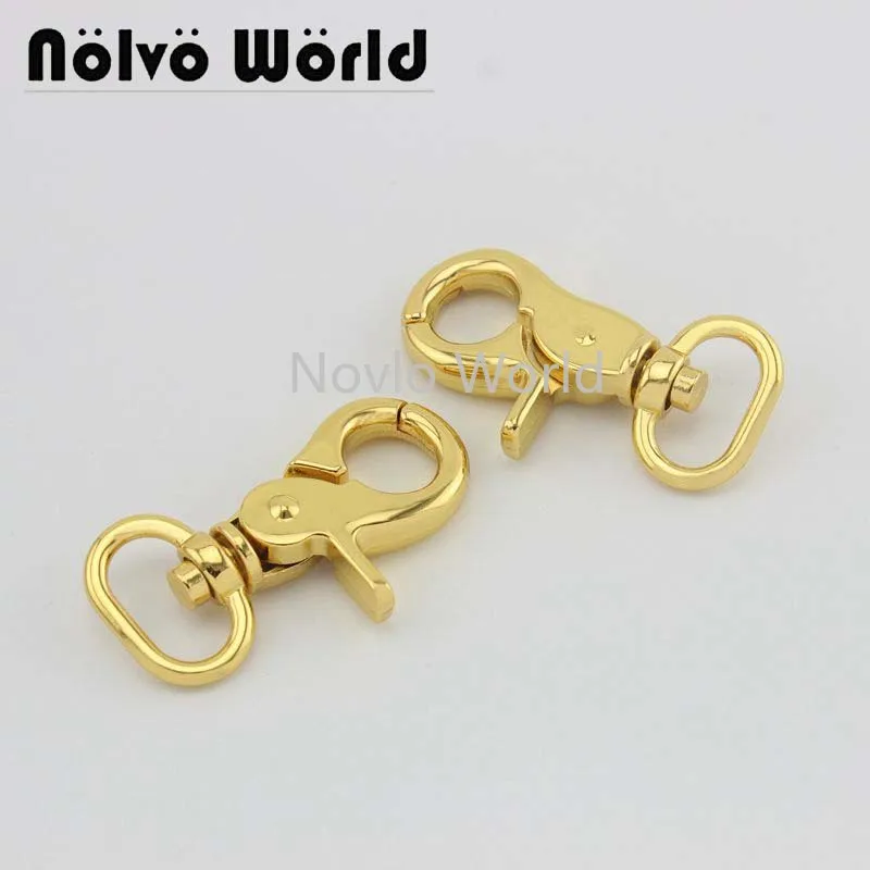 

Wholesale 500pcs,4 colors accept mix color, 55*19.4mm 3/4 inch, metal buckle snap hook handbag lobster buckle swivel clasp hook