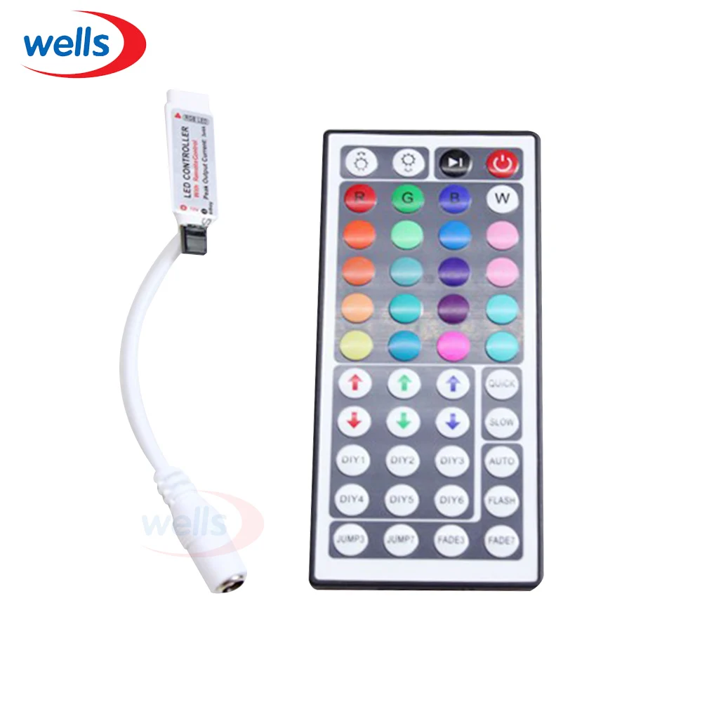 cheap 44 Keys IR mini Remote Control Controller For 5050 3528 RGBLED Light Strip DC 12V # Free Shipping