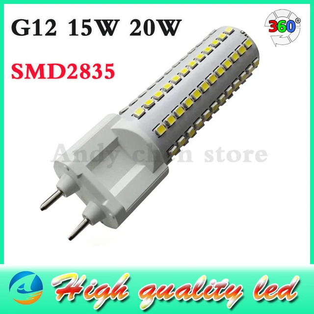 g12 lampe à led dimmable 20 w ac110 130v 220 240 v ultra lumineux