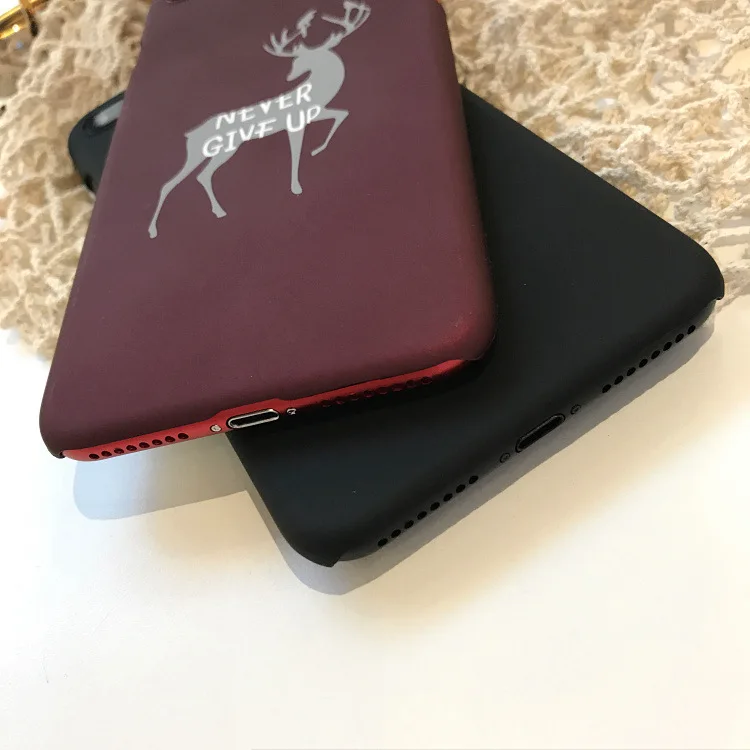 Милый чехол для iPhone X XR XS Max 6 S 7 8 Plus с милым оленем английским буквенным принтом