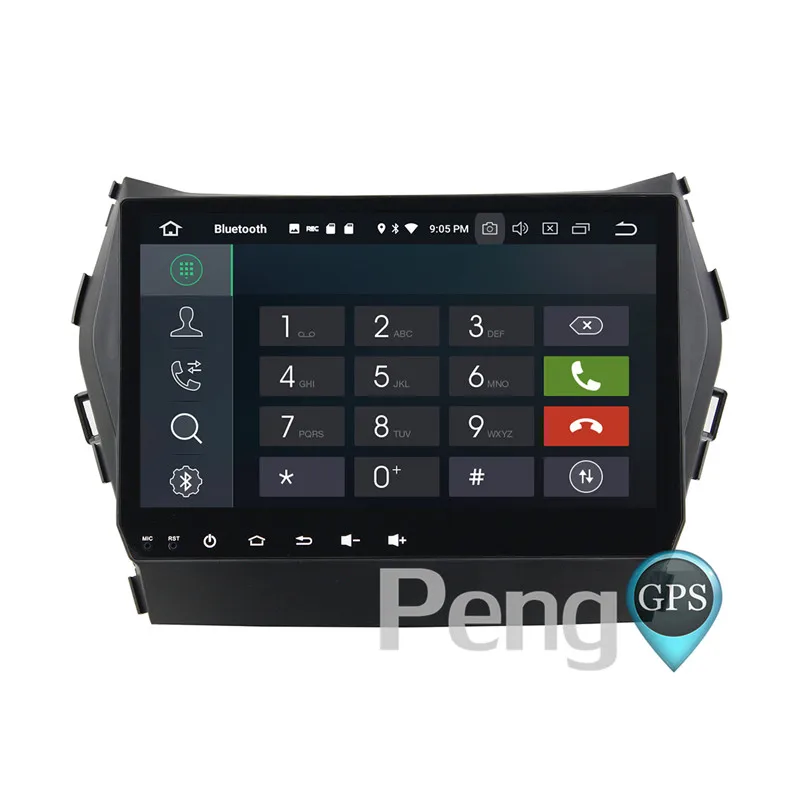 Excellent 2 Din Android 8.0 Car CD DVD Player 8Core GPS Navigation for   Hyundai Santa Fe IX45 2013 2014 2015 2016 2
