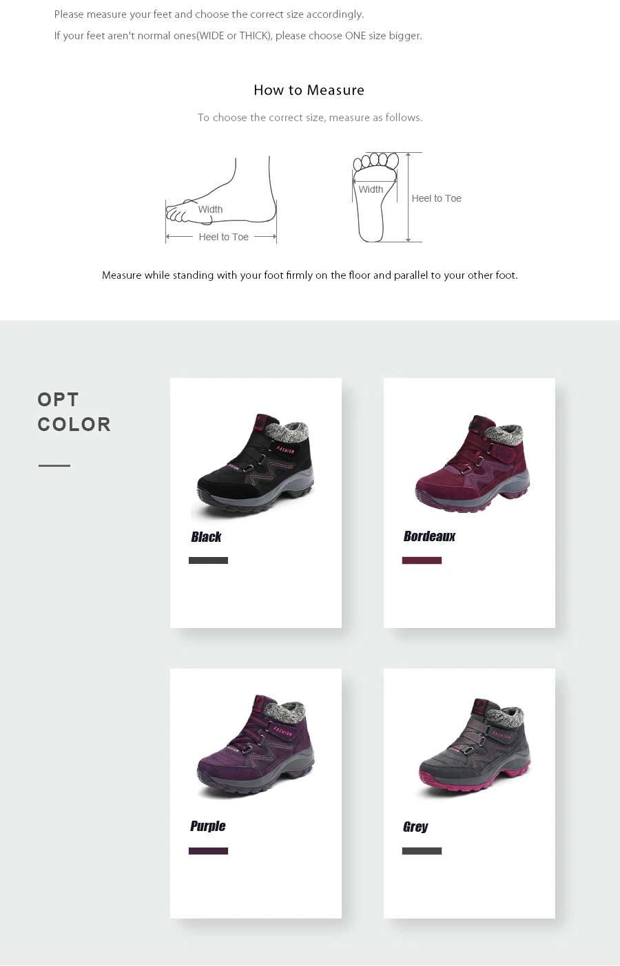 STS BRAND 2019New Winter Women Snow Boots Women Warm Push Ankle Boots Block High-tops Female Waterproof Boot Rubber Travel Shoes (3)