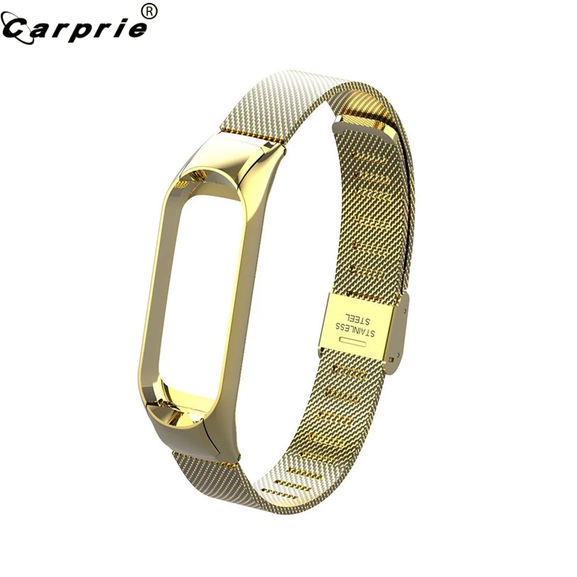 

CARPRIE Mesh Strap For Xiaomi Mi Band 3 Watch Milanese Magnetic Loop Wrist Strap Metal Wristband Replacement Accessory 90130