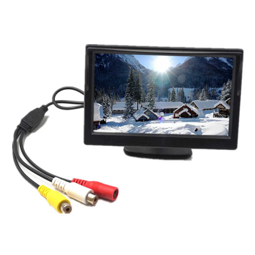 

Carsanbo 5 Inch 2 Video Input Car Reverse Backup System Car Monitor TFT LCD Color Screen For Rear View Camera