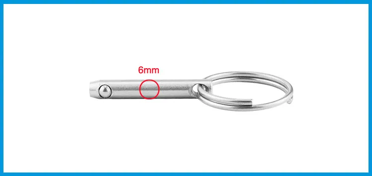 4 шт. 6*35 мм 316 из нержавеющей стали БЫСТРОРАЗЪЕМНАЯ брошь с помпоном для лодки Bimini верхняя палубная петля морское оборудование аксессуары для лодки