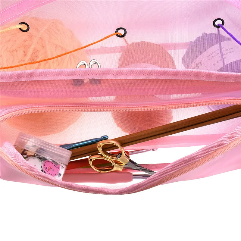 Yarn Storage Bag Portable Tote Easy to Crochet and Knitting Organization Storage for Accessories Household Knitting Bag For Mom (7)