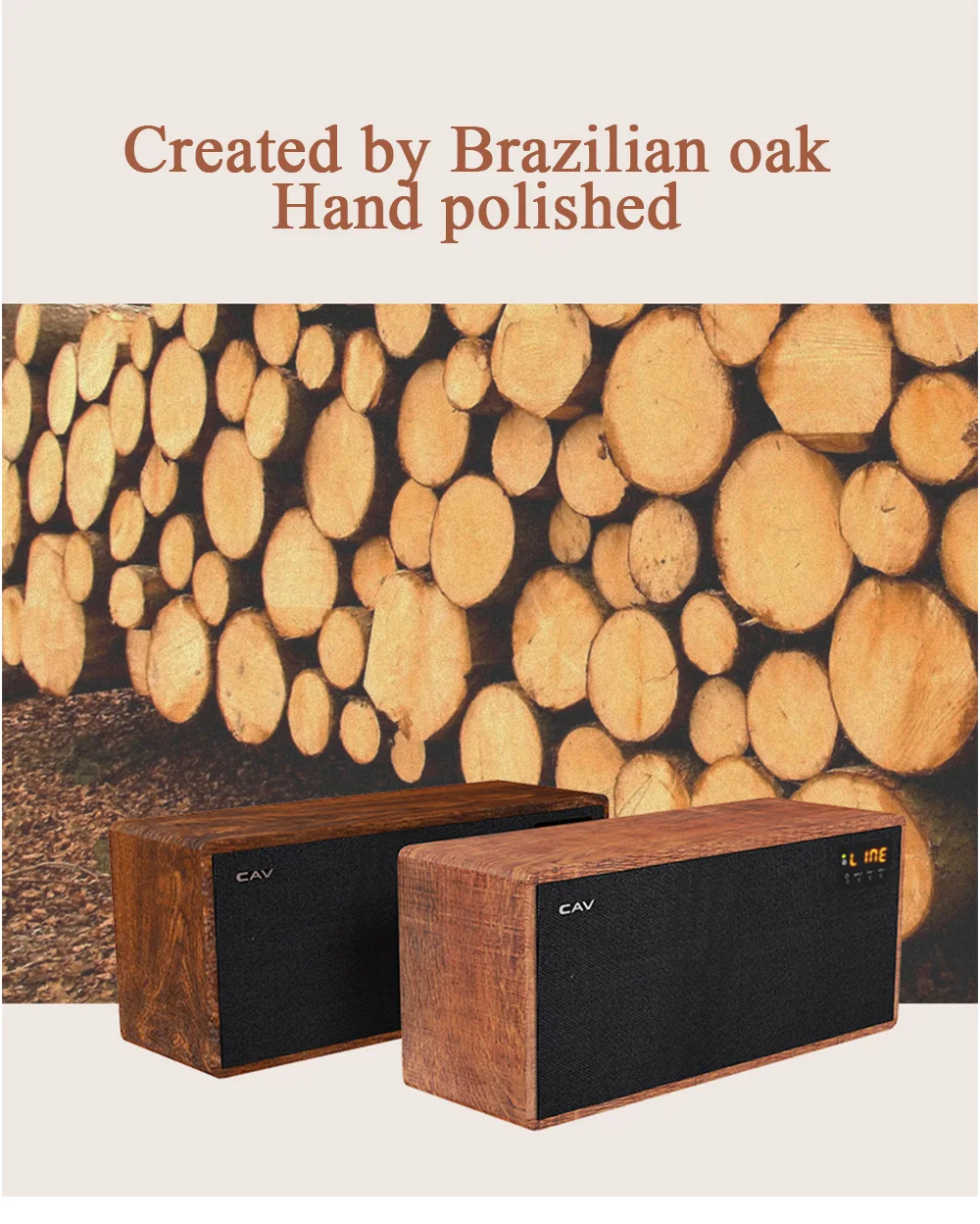 Discount CAV AT60 Bluetooth Speaker 2.1 Portable Speaker Channel Wooden Aux Optical Coaxial Usb Input Deep Bass Speaker 5.25" Woofer 4 EQ 0