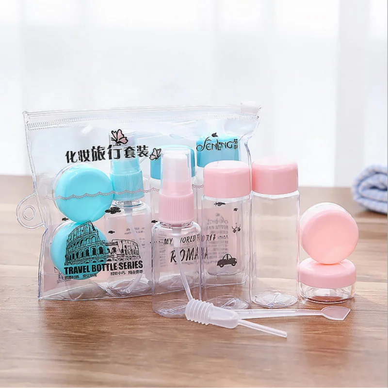 

Professional New Portable Travel Bag Transparent Cosmetic Bottle Bottling Points Plastic Material 100% New and High Quality