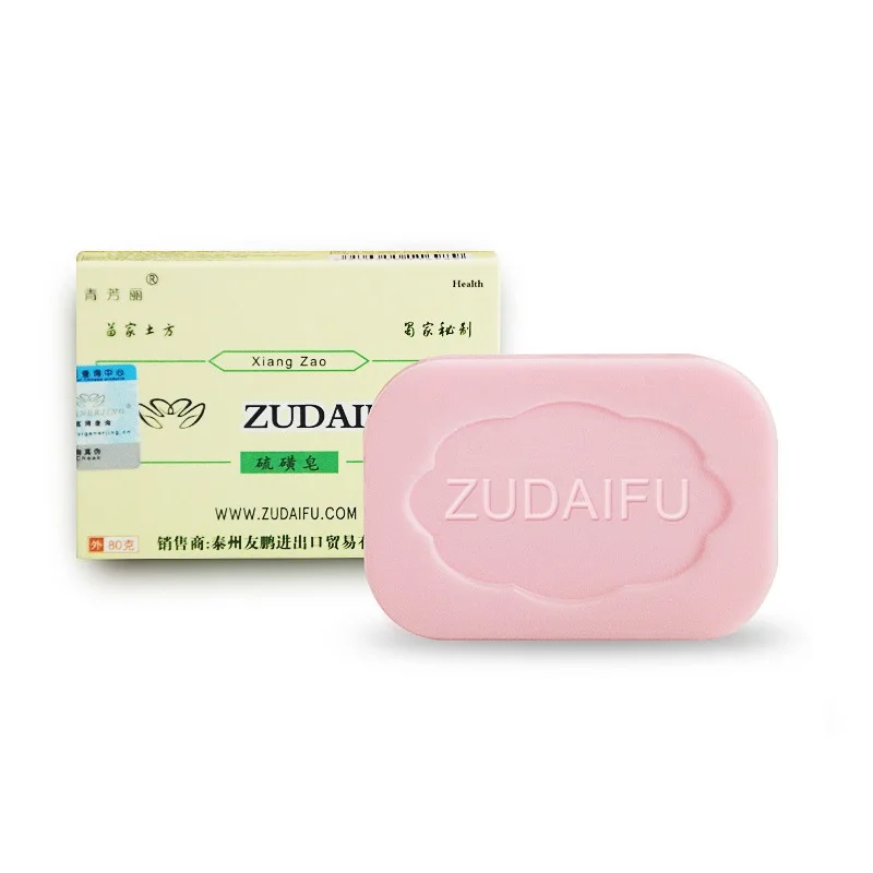 

1PCS ZUDAIFU Sulfur Soap Skin Conditions Psoriasis Seborrhea Eczema Anti Fungus Bactericidal For Acne Healthy Bath Soaps