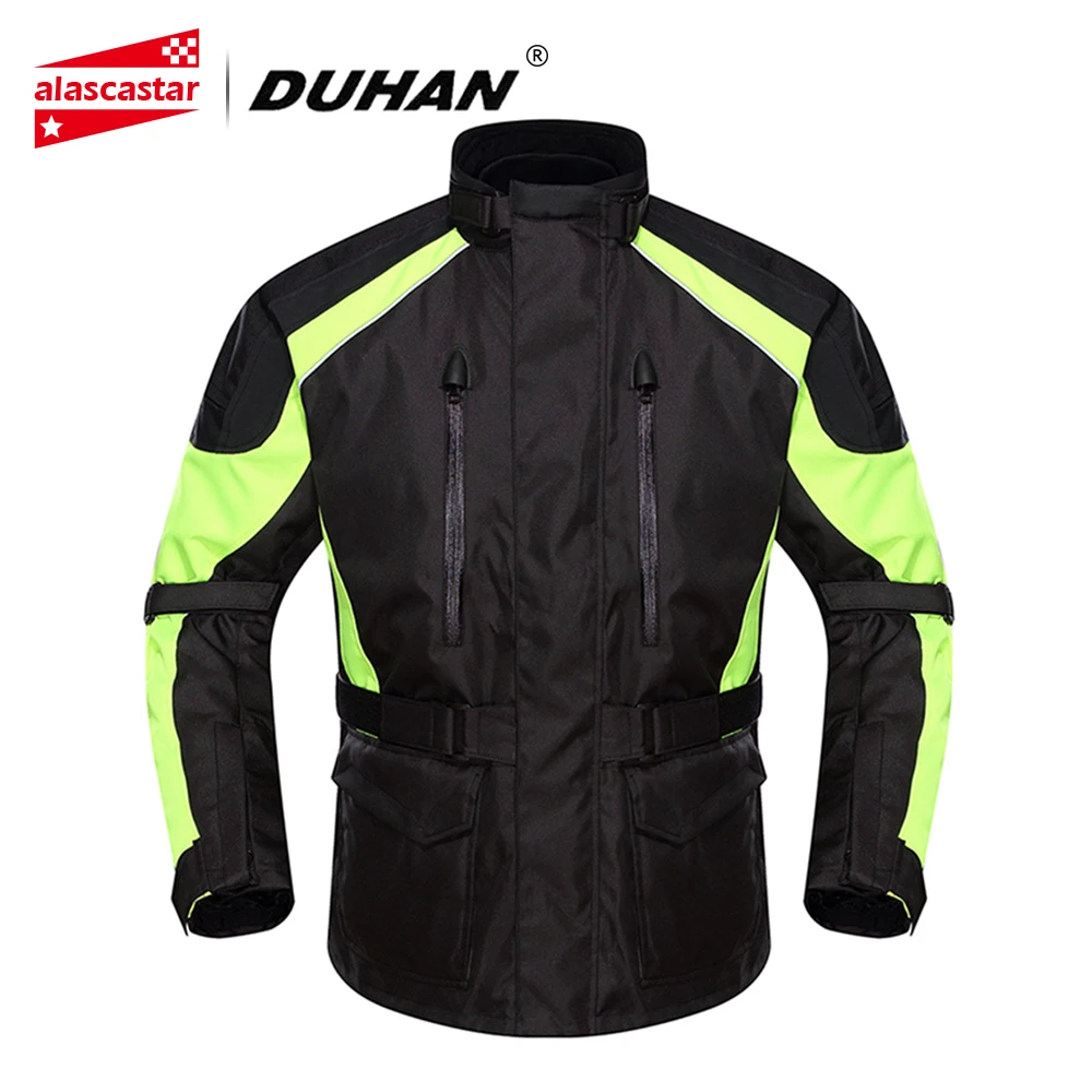 

DUHAN Motorcycle Jacket Men Waterproof Moto Jacket Racing Rain Coat Clothing Touring Motorbike Jacket Riding Protective Gear