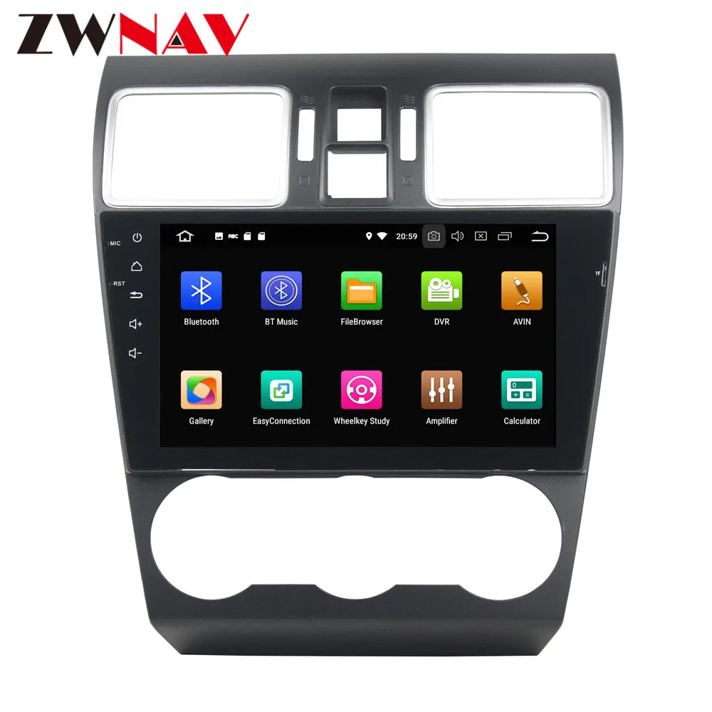 Discount Android 8.0 8 Core 4G+32GB Car No DVD CD Player GPS Navigation For Subaru WRX 2014 2015 2016 2017 Multimedia Radio Tape Recorder 3