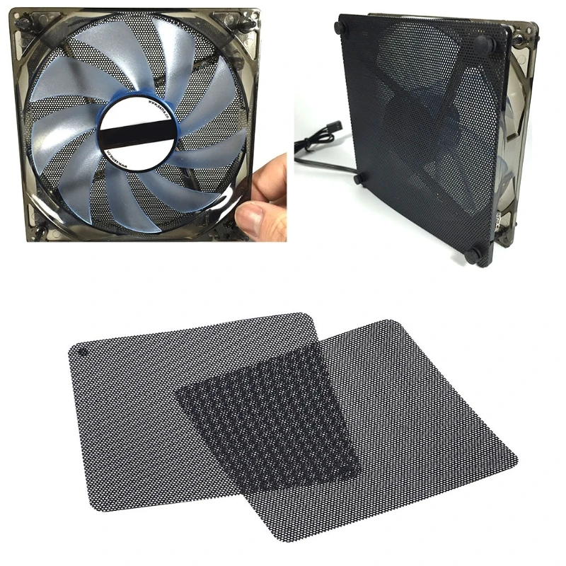 

2pcs 12cm Dust Proof Net Computer Case Fan Cooler Filter Dustproof Mesh Cuttable