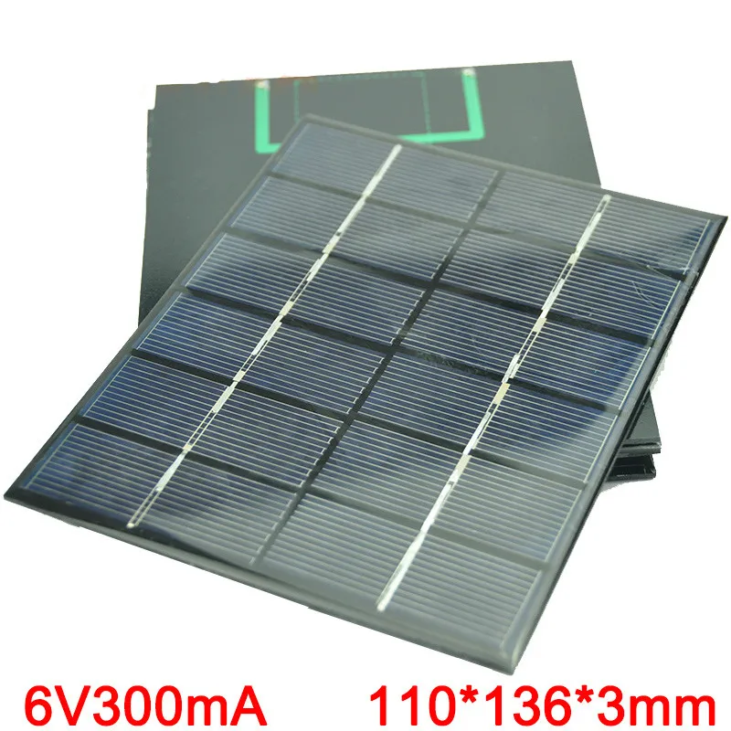 2pcs 136 * 110MM 2W 6V solar panels DIY mobile phone charger solar