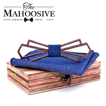 Модные деревянный для взрослых с бантом комплект галстуков бабочка Для мужчин праздничный галстук-бабочка костюм декоративный джентльменская Бабочка Моделирование нарядный галстук-бабочка