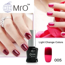 MRO Light changeable gel nail polish set uv gel lucky nail glue unhas de gel nail lacquers change color vernis a ongle varnish