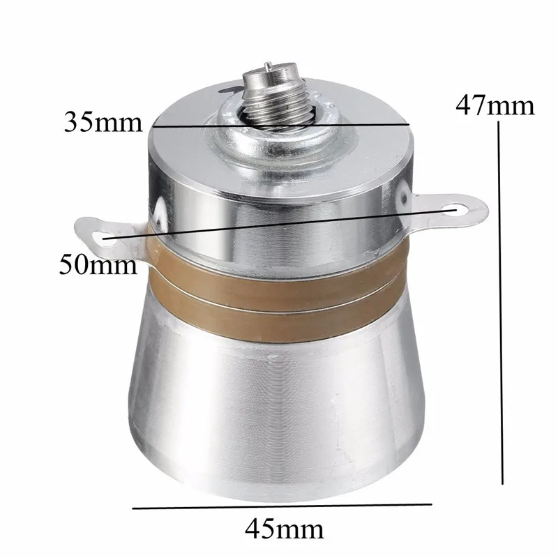 

1Pcs 60W 40KHz High Conversion Efficiency Ultrasonic Piezoelectric Transducer Cleaner High Performance Acoustic Components