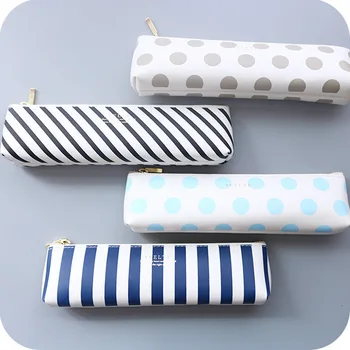 

1pcs creative stationery leather pencil female simple middle school students large-capacity pencil stationery small pencil