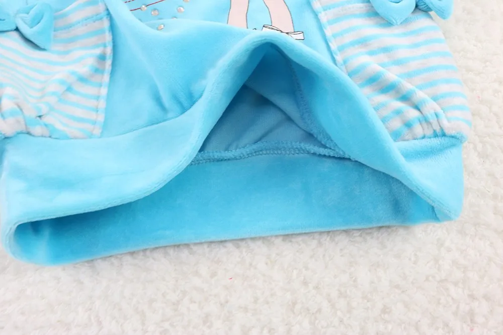 Little Q/Весенняя велюровая Лоскутная Блузка с длинными рукавами и круглым вырезом в полоску для маленьких девочек; детская одежда для дня рождения; детская одежда
