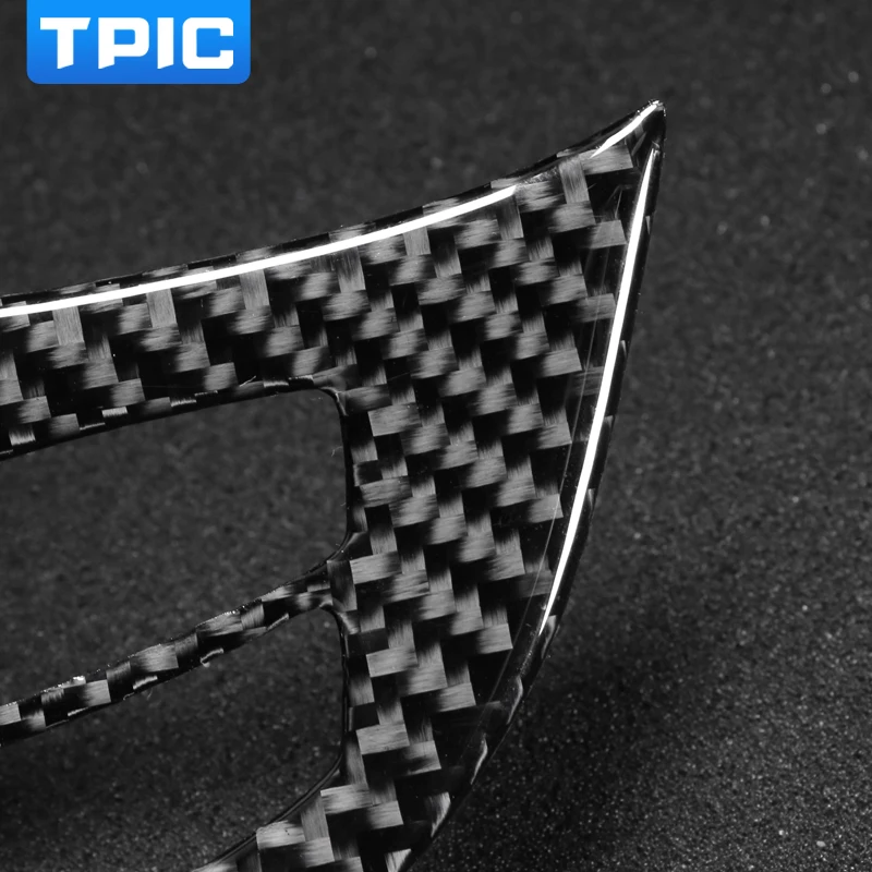 Пуговицы на руль TPIC 3D наклейки из углеродного волокна эмблема M в полоску для BMW E70