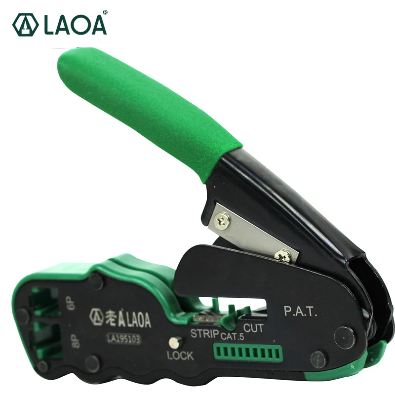 LAOA Crimping Pliers Crimper Network Tools Tools Cable Stripper Wire Cutter Cutter Plier Terminal Terminal Crimp ابزار قابل حمل