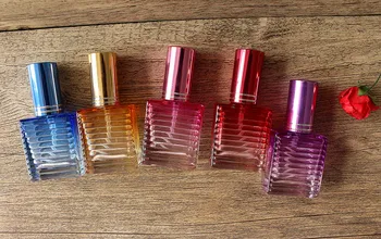 

10ml Colored Glass Spray Perfume Bottle Portable Fragrance Empty Bottle Spray Moisturizing Toner Spray Bottle 5PCS/LOT