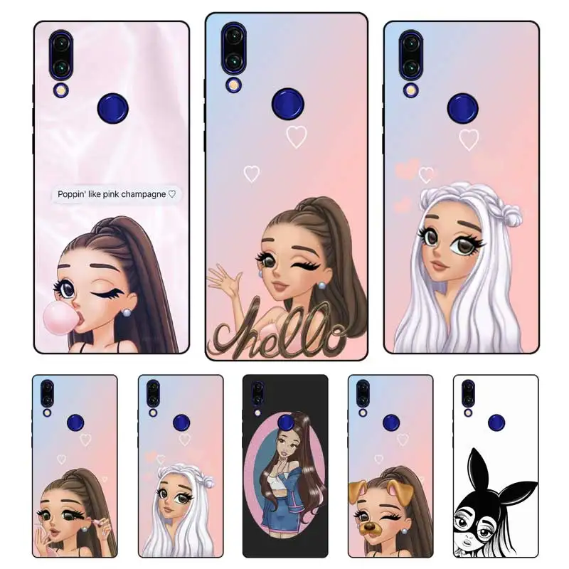 N248 Ariana Grande милый черный силиконовый чехол для Xiaomi Redmi Note 3 4 4X5 5A 6 7 Pro Global |