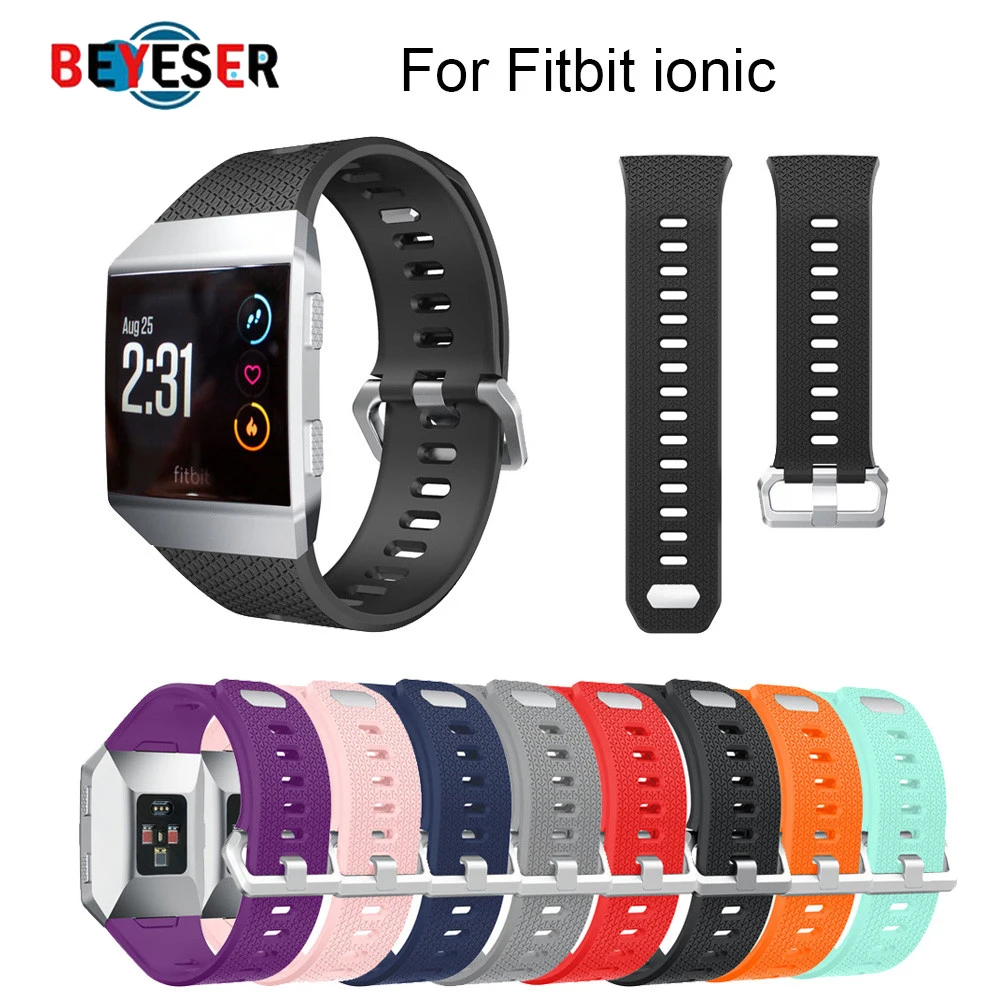  Silicone Replacement Watchband for Fitbit ionic band Small Large Size Smart Accessories Bracelet Wr - 32972943705