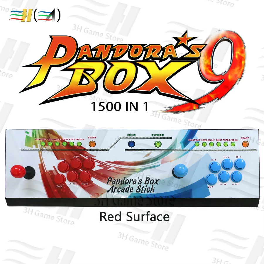 Встроенный бокс Pandora's Box 9 1500 В 1 игровая консоль для аркадных игр 2 игрока