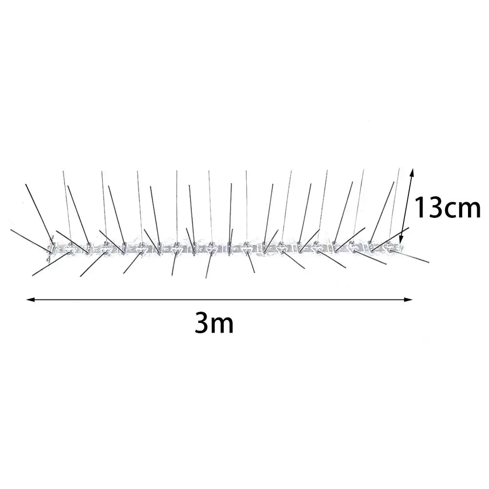3 м Нержавеющая сталь шипы против птиц анти голубь Спайк для избавления от голубей и напугать птиц сдерживающим фактором комплект вредителей Управление скотч