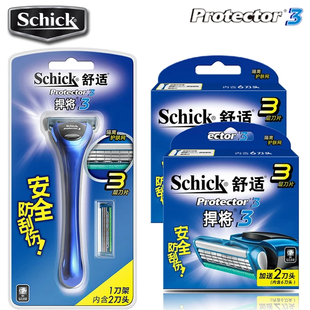 New Original Schick Protector 3 Diamond Razor Safety Beard