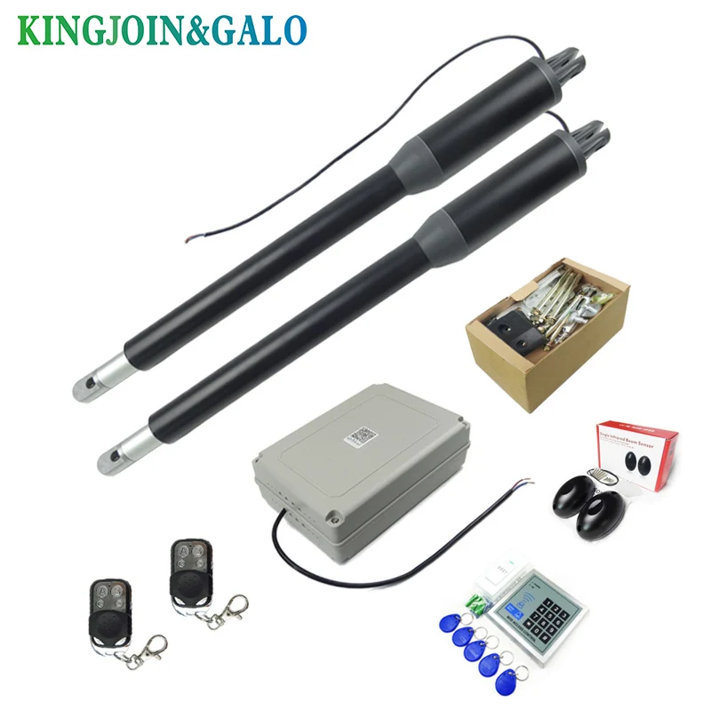 Commercial Linear Actuator 200KG  DC Worm Gear Automatic Swing Gate Opener (photocells, lamp,push button,GSM operator optional)
