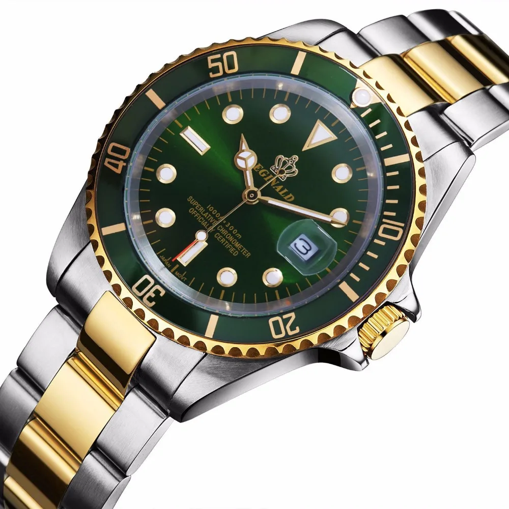 Бренд Реджинальд модные часы для мужчин золото нержавеющая сталь мужские наручные часы водонепроницаемый