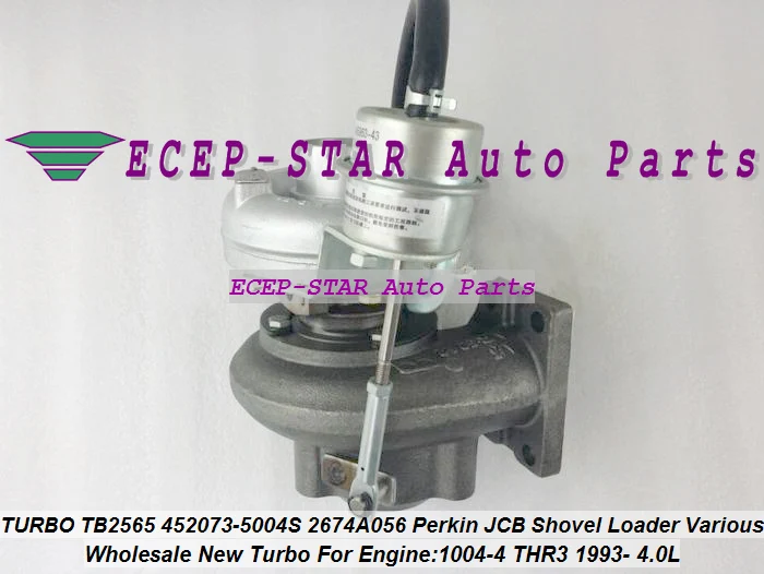 TURBO TB2565 452073-5004S 452073 2674A056 Turbocharger For Perkin For JCB Shovel Loader Power Various 1004-4 THR3 1993- 4.0L (1)
